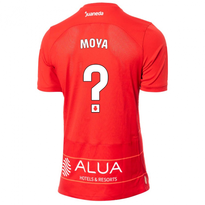 Mujer Camiseta Pablo Moyá #0 Rojo 1ª Equipación 2023/24 La Camisa Chile