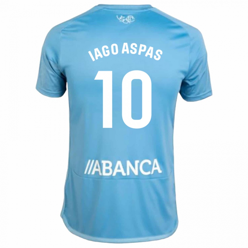 Mujer Camiseta Iago Aspas #10 Azul 1ª Equipación 2023/24 La Camisa Chile