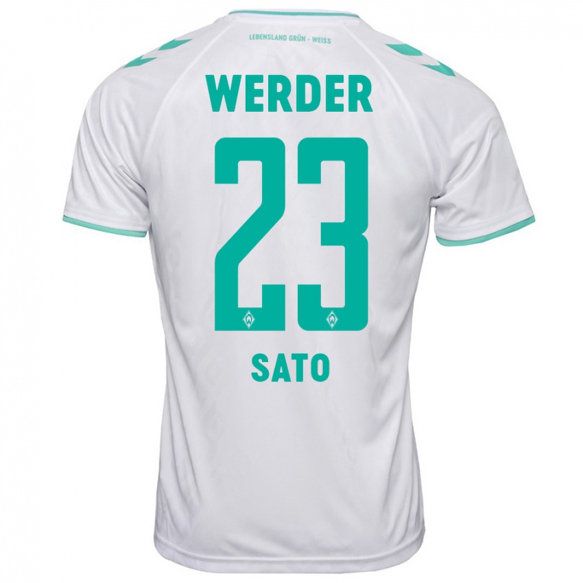 Mujer Camiseta Kein Sato #23 Blanco 2ª Equipación 2023/24 La Camisa Chile