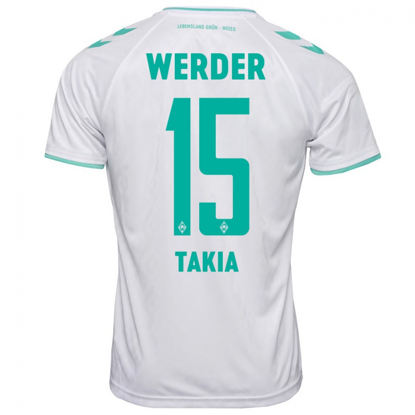 Mujer Camiseta Toirik Onlam Takia #15 Blanco 2ª Equipación 2023/24 La Camisa Chile