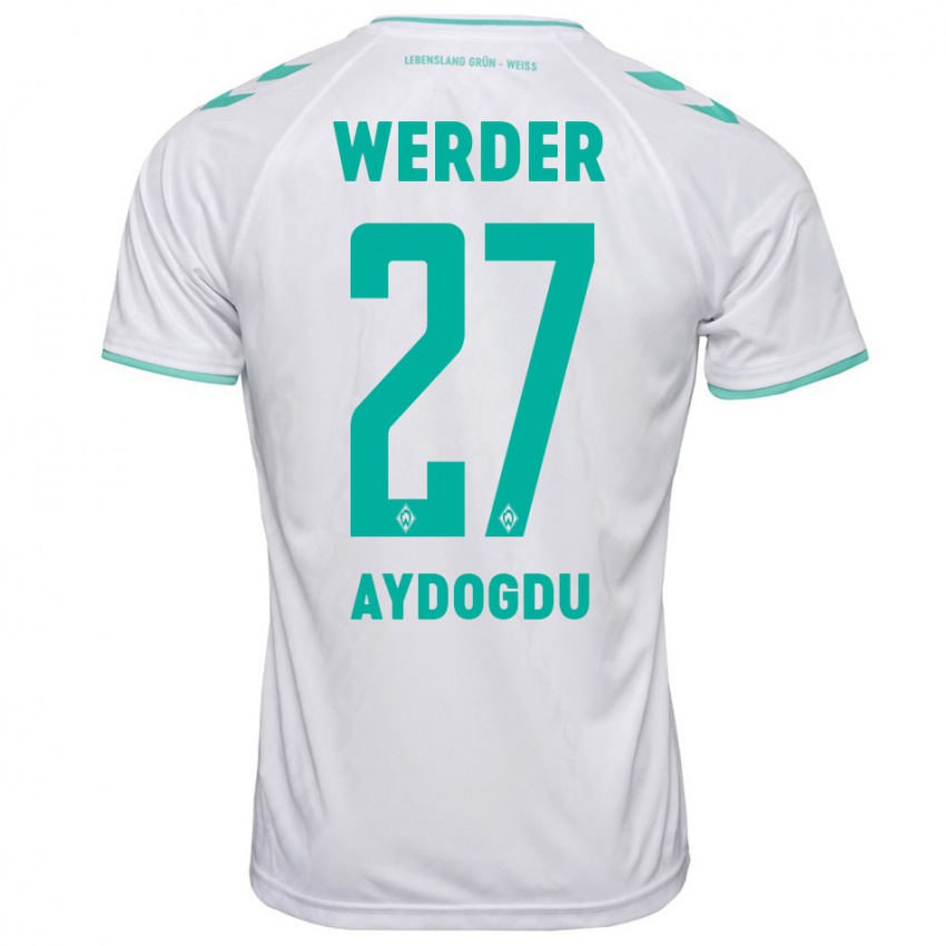 Mujer Camiseta Onur Aydogdu #27 Blanco 2ª Equipación 2023/24 La Camisa Chile