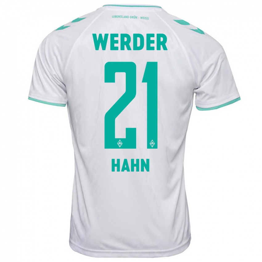 Mujer Camiseta Chiara Hahn #21 Blanco 2ª Equipación 2023/24 La Camisa Chile