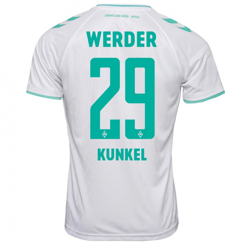 Mujer Camiseta Melina Kunkel #29 Blanco 2ª Equipación 2023/24 La Camisa Chile