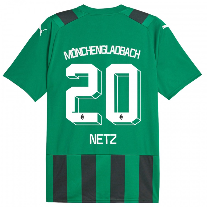 Mujer Camiseta Luca Netz #20 Verde Negro 2ª Equipación 2023/24 La Camisa Chile