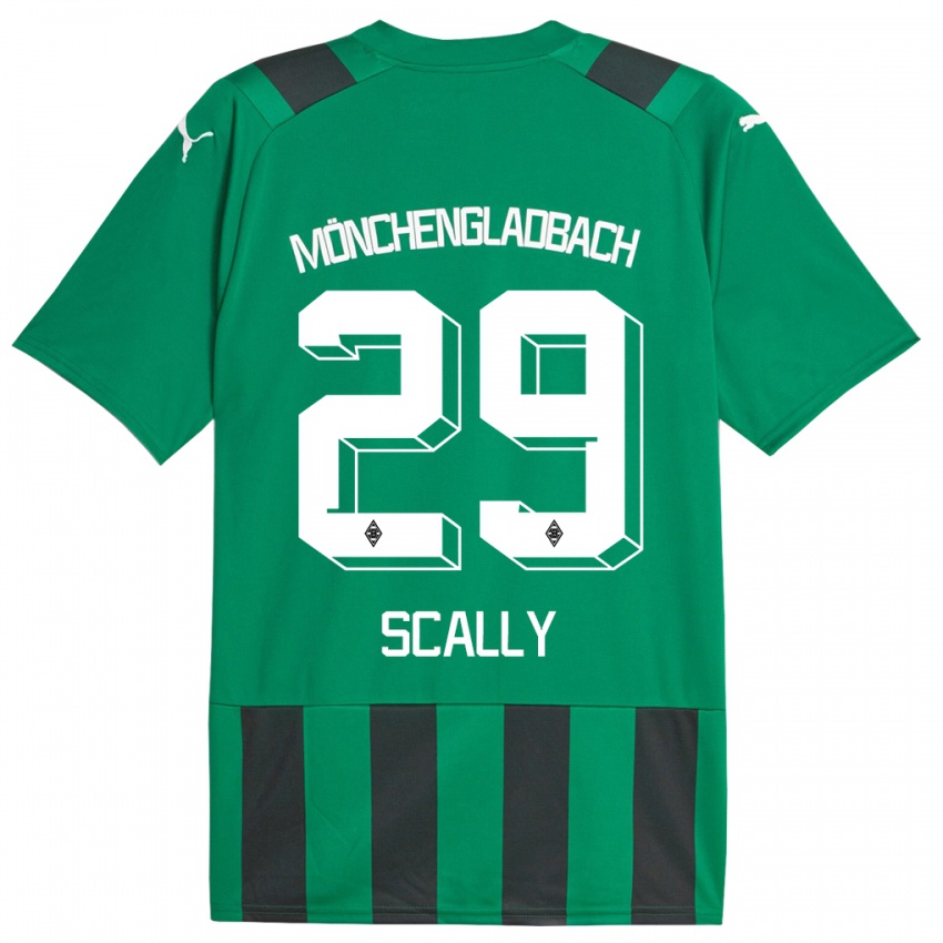 Mujer Camiseta Joe Scally #29 Verde Negro 2ª Equipación 2023/24 La Camisa Chile