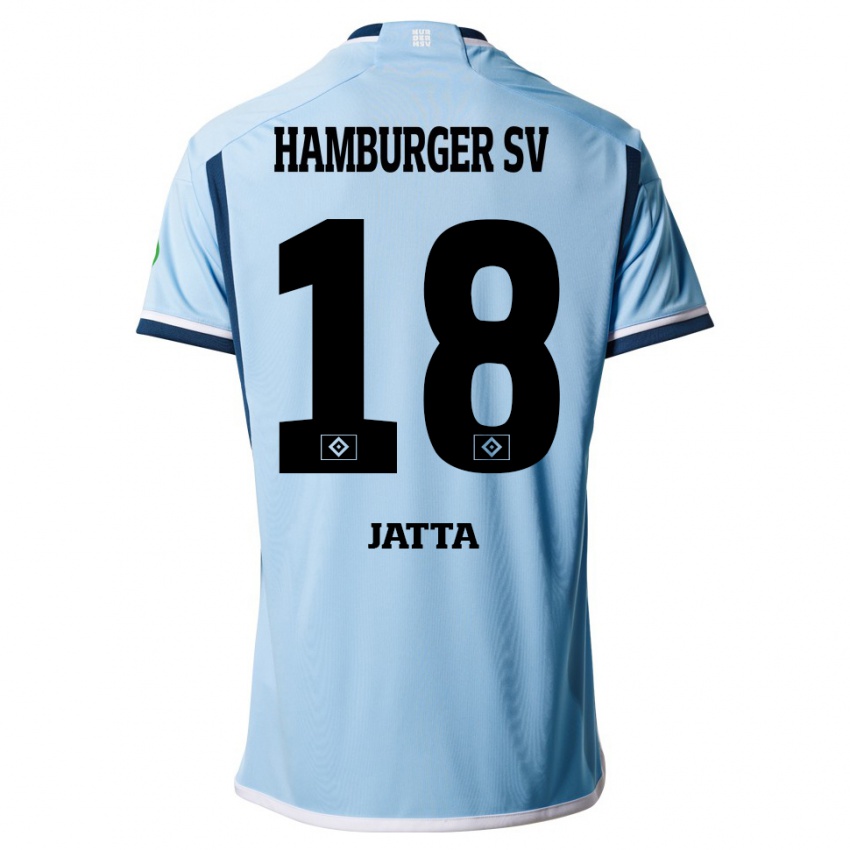 Mujer Camiseta Bakery Jatta #18 Azul 2ª Equipación 2023/24 La Camisa Chile