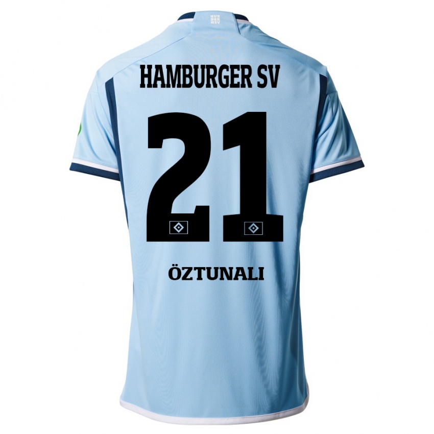 Mujer Camiseta Levin Öztunali #21 Azul 2ª Equipación 2023/24 La Camisa Chile