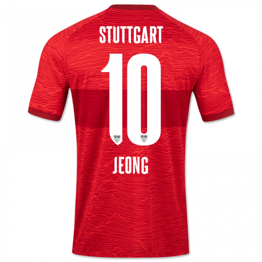 Mujer Camiseta Woo-Yeong Jeong #10 Rojo 2ª Equipación 2023/24 La Camisa Chile