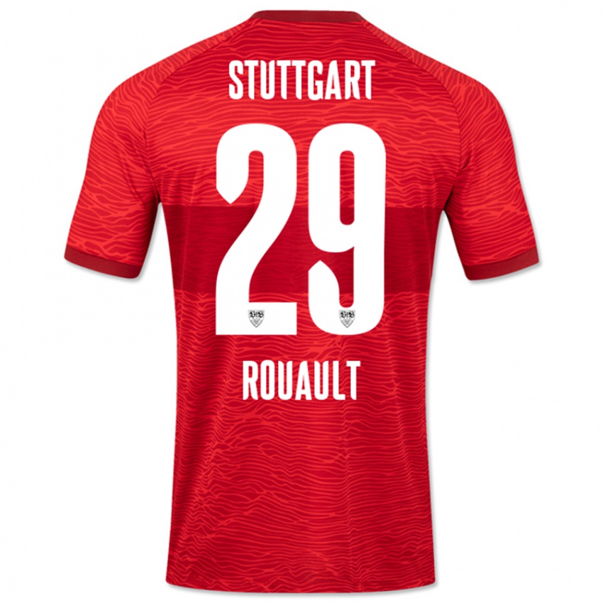Mujer Camiseta Anthony Rouault #29 Rojo 2ª Equipación 2023/24 La Camisa Chile