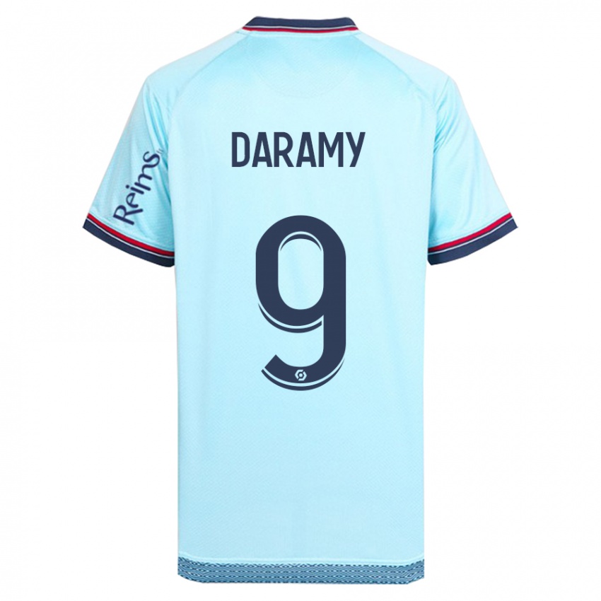 Mujer Camiseta Mohamed Daramy #9 Cielo Azul 2ª Equipación 2023/24 La Camisa Chile