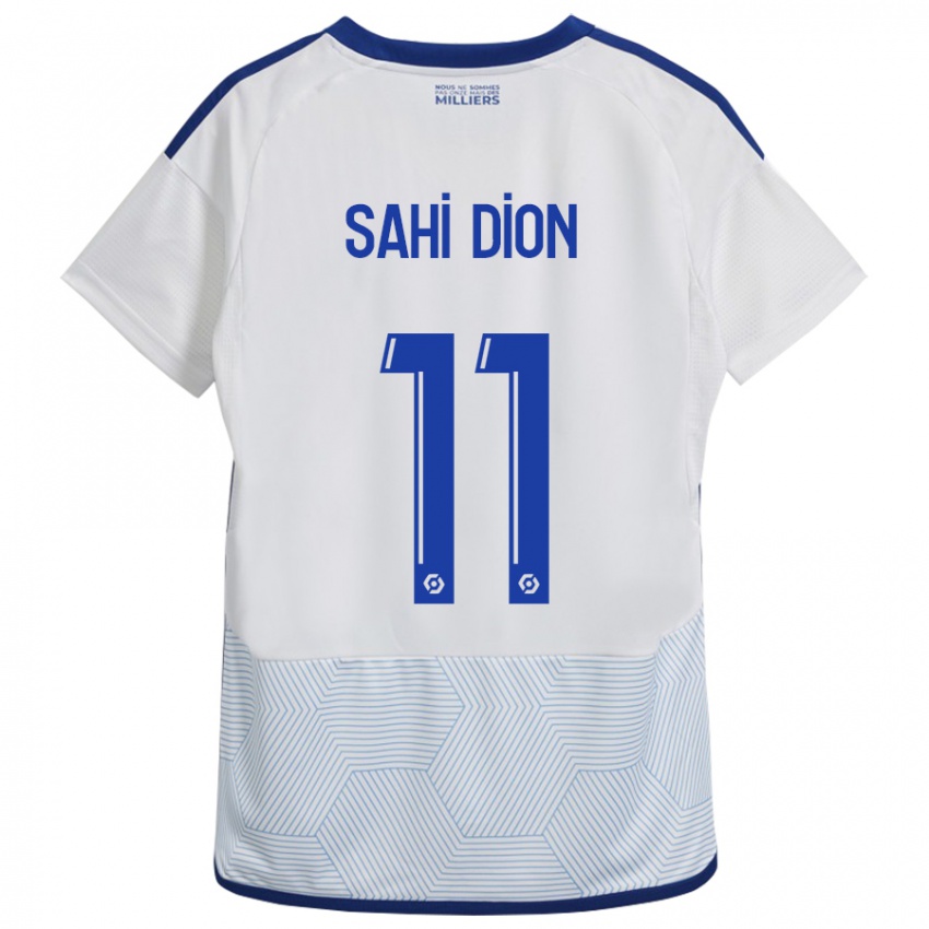 Mujer Camiseta Moïse Sahi Dion #11 Blanco 2ª Equipación 2023/24 La Camisa Chile