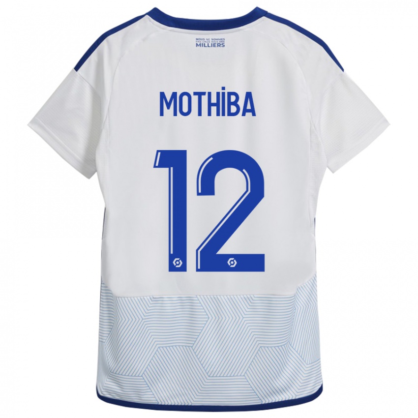 Mujer Camiseta Lebo Mothiba #12 Blanco 2ª Equipación 2023/24 La Camisa Chile