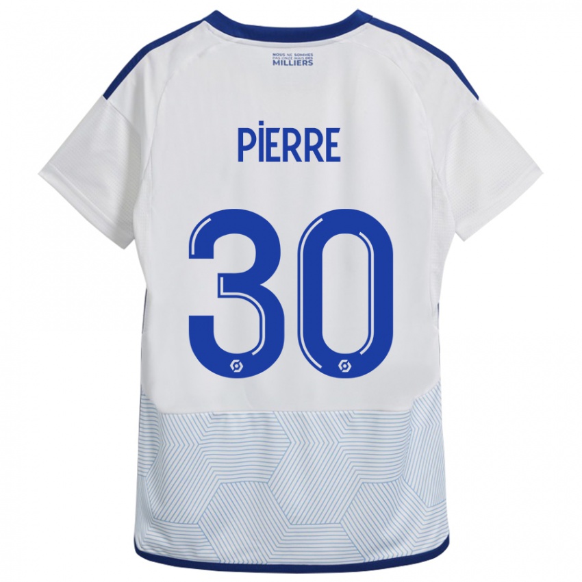 Mujer Camiseta Alexandre Pierre #30 Blanco 2ª Equipación 2023/24 La Camisa Chile