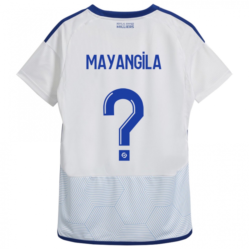 Mujer Camiseta Ryan Tutu Mayangila #0 Blanco 2ª Equipación 2023/24 La Camisa Chile