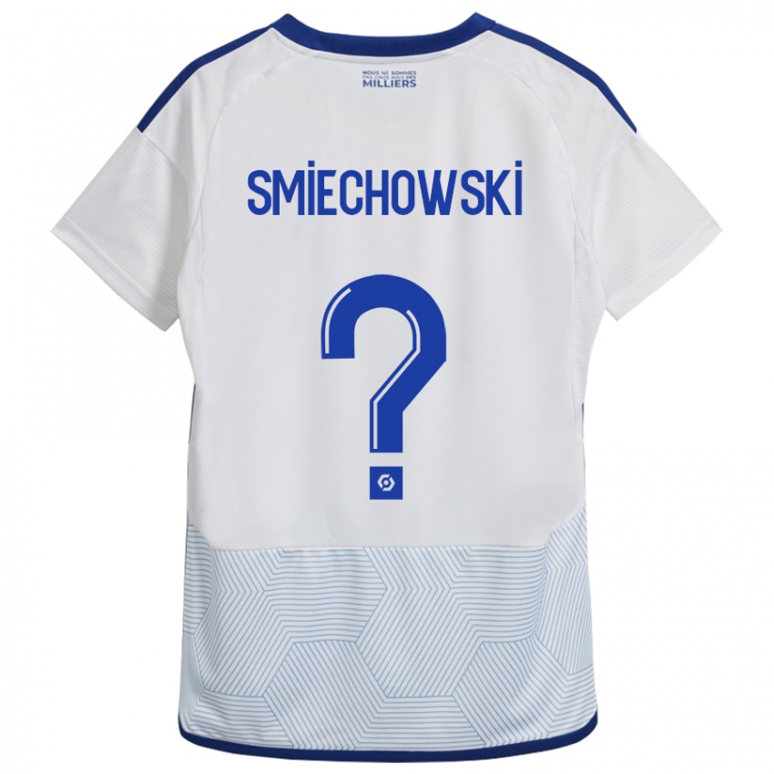 Mujer Camiseta Artur Smiechowski #0 Blanco 2ª Equipación 2023/24 La Camisa Chile