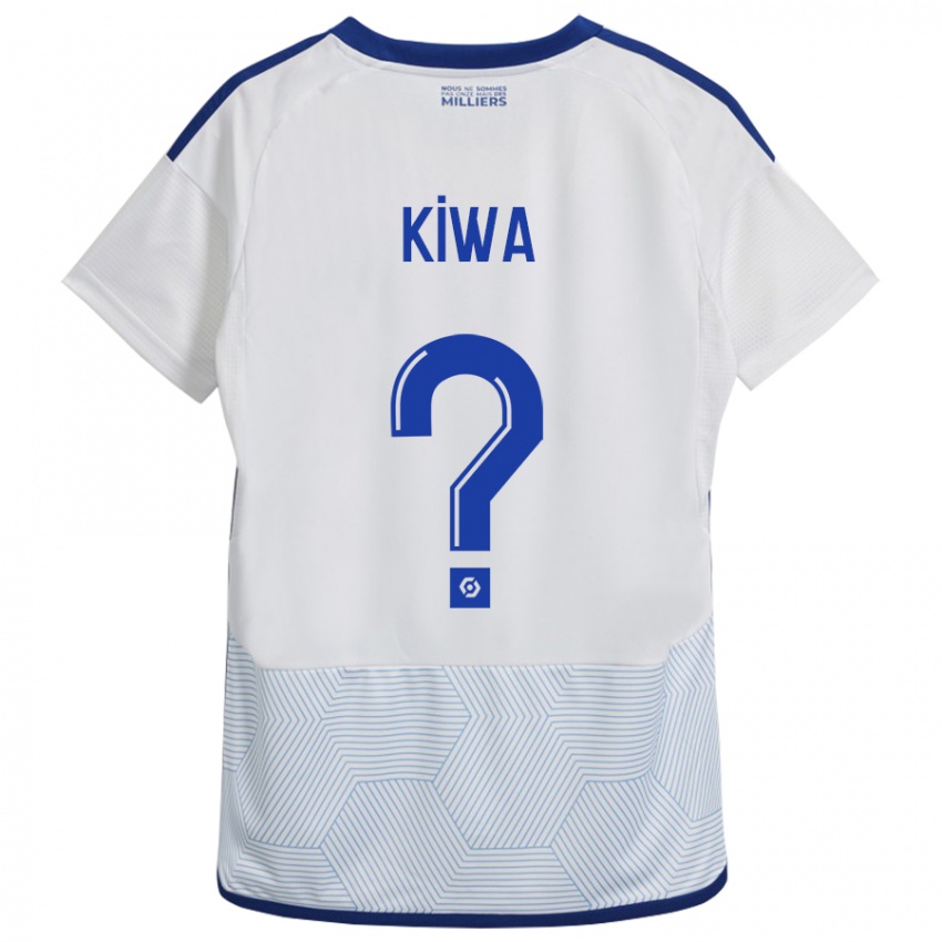 Mujer Camiseta Bradel Kiwa #0 Blanco 2ª Equipación 2023/24 La Camisa Chile