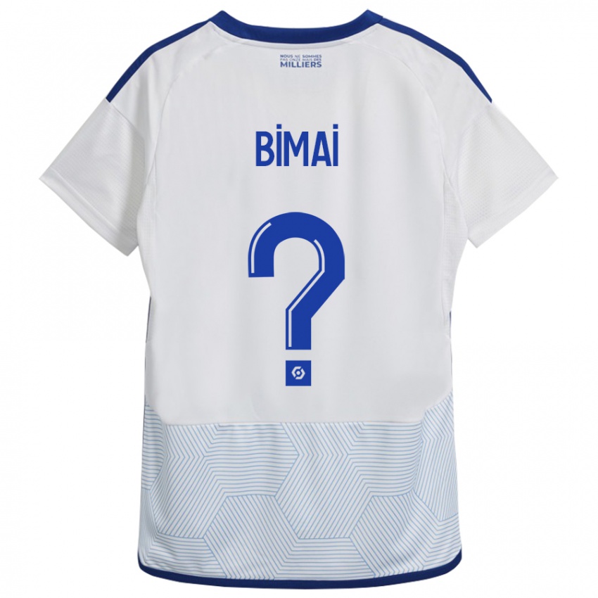 Mujer Camiseta Longin Bimai #0 Blanco 2ª Equipación 2023/24 La Camisa Chile