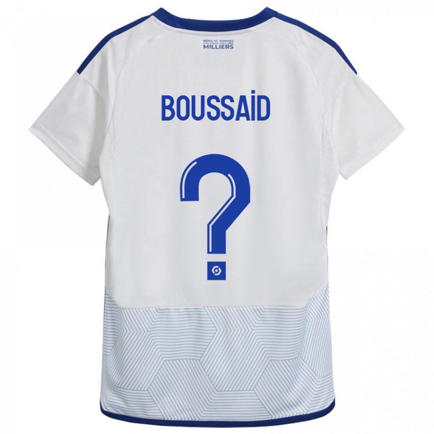 Mujer Camiseta Willsem Boussaid #0 Blanco 2ª Equipación 2023/24 La Camisa Chile