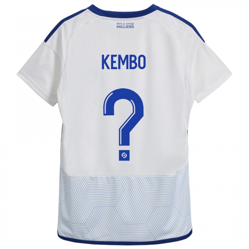 Mujer Camiseta Driss Kembo #0 Blanco 2ª Equipación 2023/24 La Camisa Chile