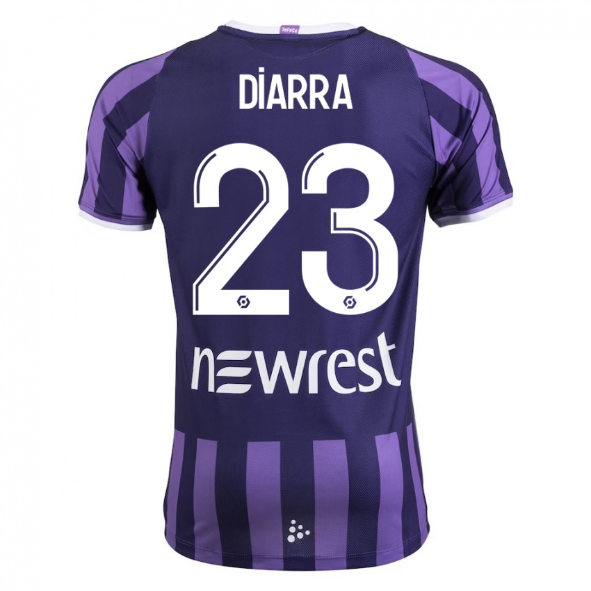 Mujer Camiseta Moussa Diarra #23 Morado 2ª Equipación 2023/24 La Camisa Chile