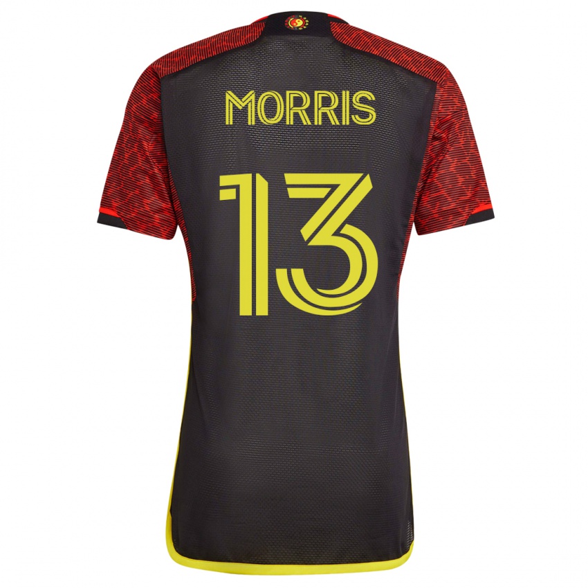 Mujer Camiseta Jordan Morris #13 Naranja 2ª Equipación 2023/24 La Camisa Chile