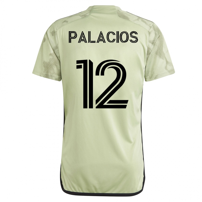 Mujer Camiseta Diego Palacios #12 Verde 2ª Equipación 2023/24 La Camisa Chile