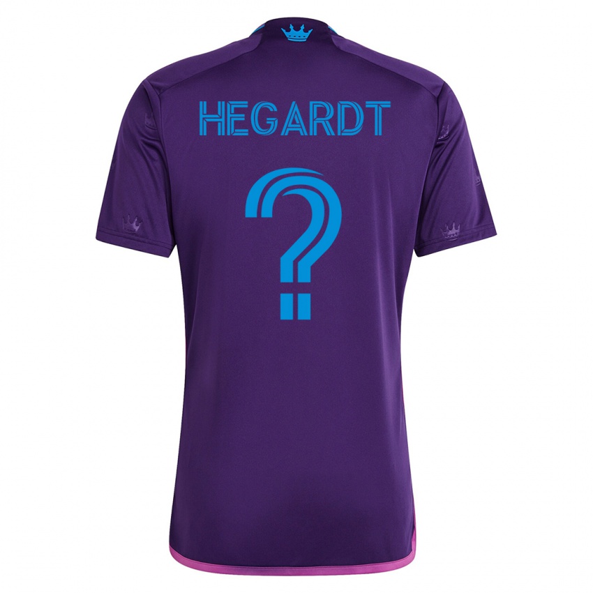 Mujer Camiseta Chris Hegardt #0 Violeta 2ª Equipación 2023/24 La Camisa Chile