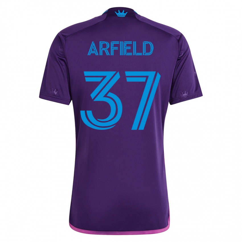 Mujer Camiseta Scott Arfield #37 Violeta 2ª Equipación 2023/24 La Camisa Chile