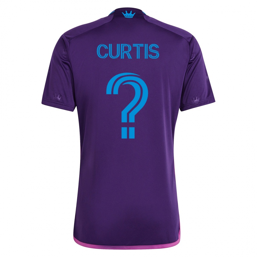 Mujer Camiseta Ethan Curtis #0 Violeta 2ª Equipación 2023/24 La Camisa Chile