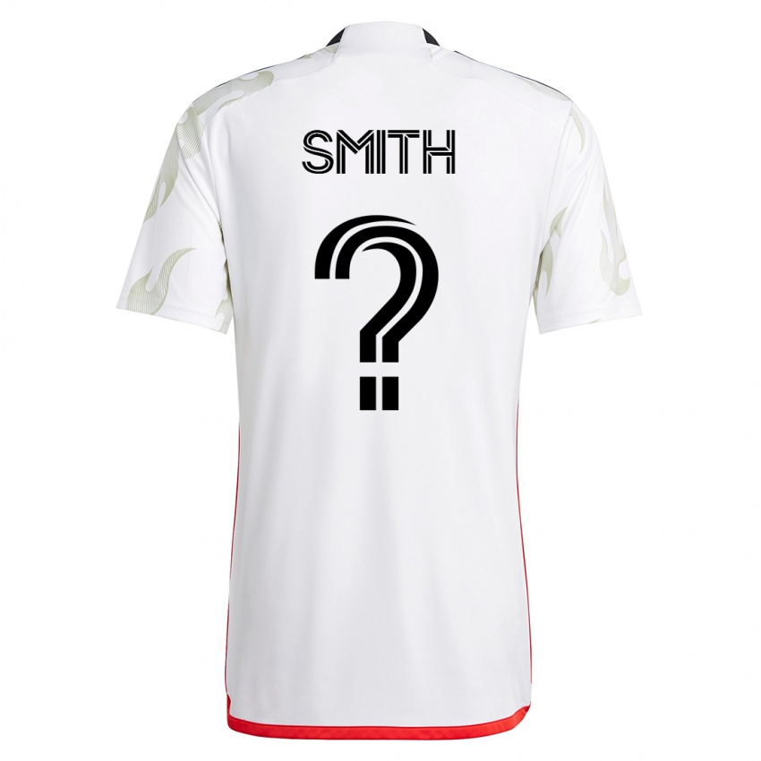 Mujer Camiseta Collin Smith #0 Blanco 2ª Equipación 2023/24 La Camisa Chile