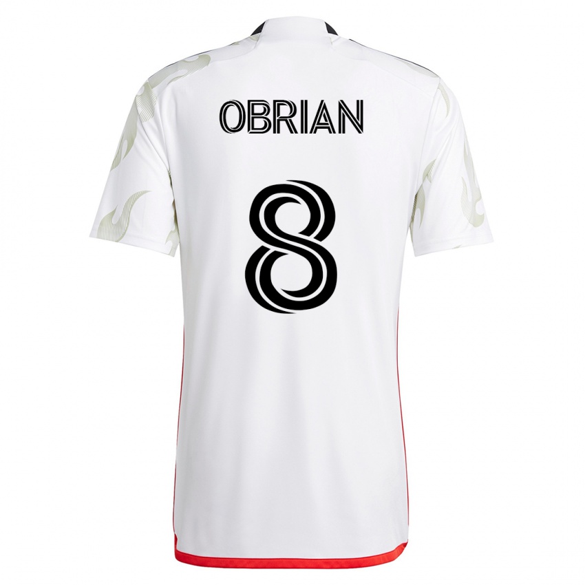 Mujer Camiseta Jáder Obrian #8 Blanco 2ª Equipación 2023/24 La Camisa Chile