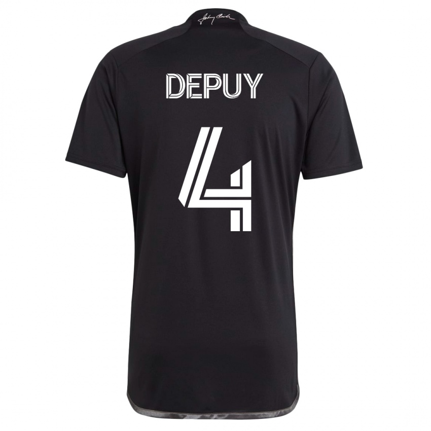 Mujer Camiseta Nick Depuy #4 Negro 2ª Equipación 2023/24 La Camisa Chile