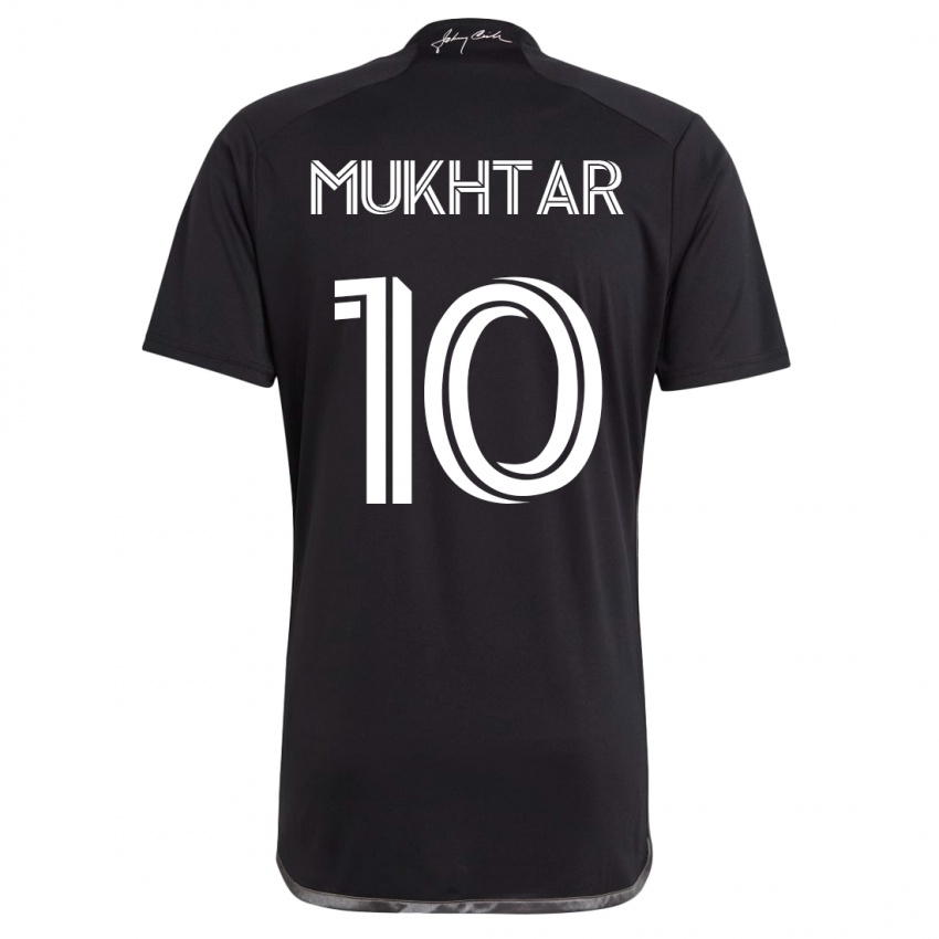 Mujer Camiseta Hany Mukhtar #10 Negro 2ª Equipación 2023/24 La Camisa Chile