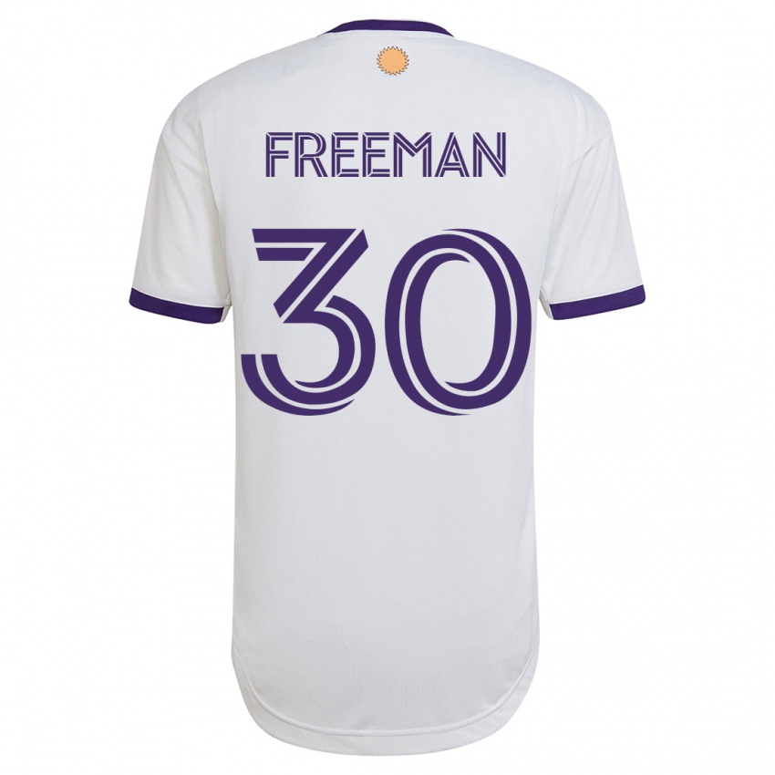 Mujer Camiseta Alex Freeman #30 Blanco 2ª Equipación 2023/24 La Camisa Chile