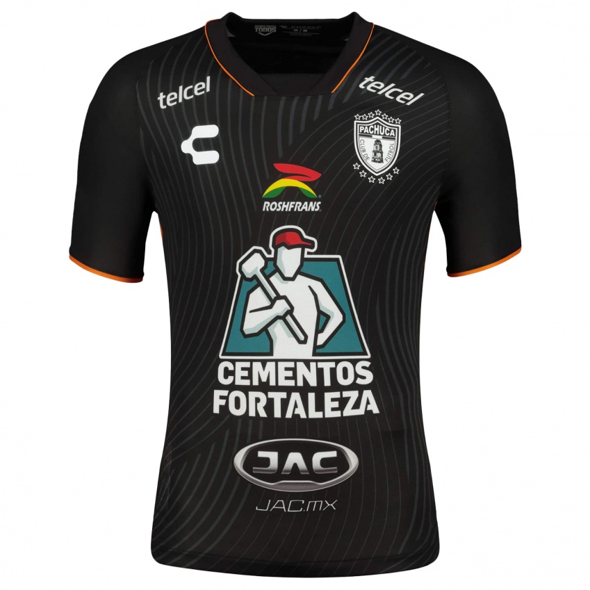 Mujer Camiseta Cristian González #121 Negro 2ª Equipación 2023/24 La Camisa Chile