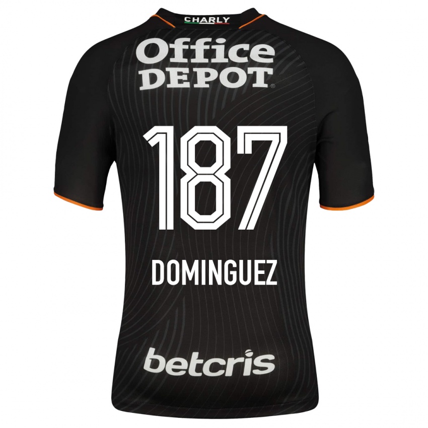 Mujer Camiseta Alexéi Domínguez #187 Negro 2ª Equipación 2023/24 La Camisa Chile