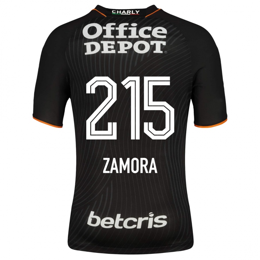 Mujer Camiseta Yahir Zamora #215 Negro 2ª Equipación 2023/24 La Camisa Chile