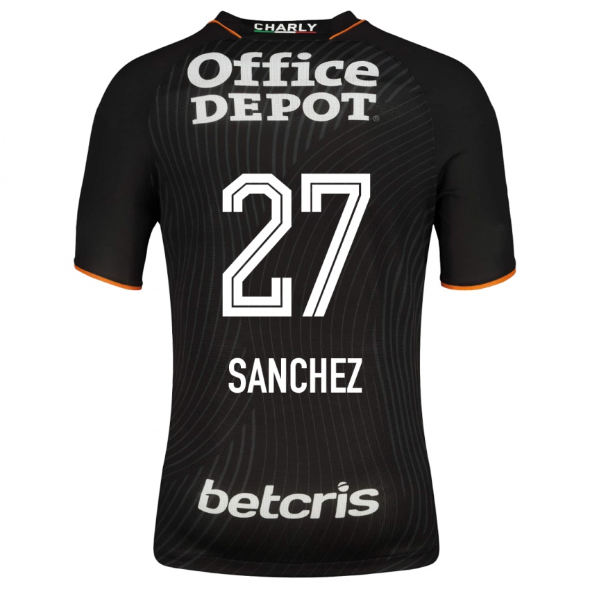 Mujer Camiseta Ella Sanchez #27 Negro 2ª Equipación 2023/24 La Camisa Chile