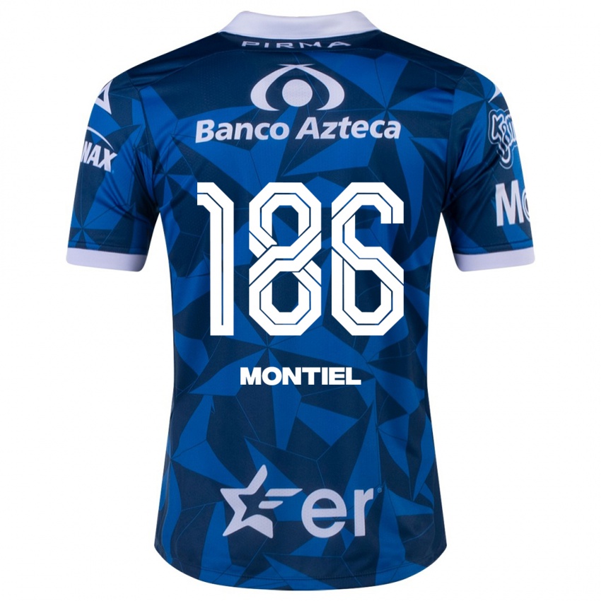 Mujer Camiseta Santiago Montiel #186 Azul 2ª Equipación 2023/24 La Camisa Chile
