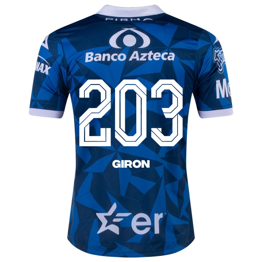 Mujer Camiseta Randall Girón #203 Azul 2ª Equipación 2023/24 La Camisa Chile