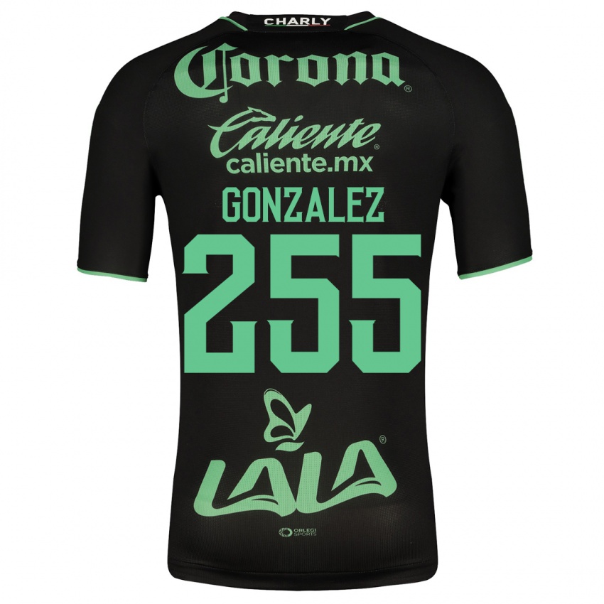 Mujer Camiseta Valente González #255 Negro 2ª Equipación 2023/24 La Camisa Chile