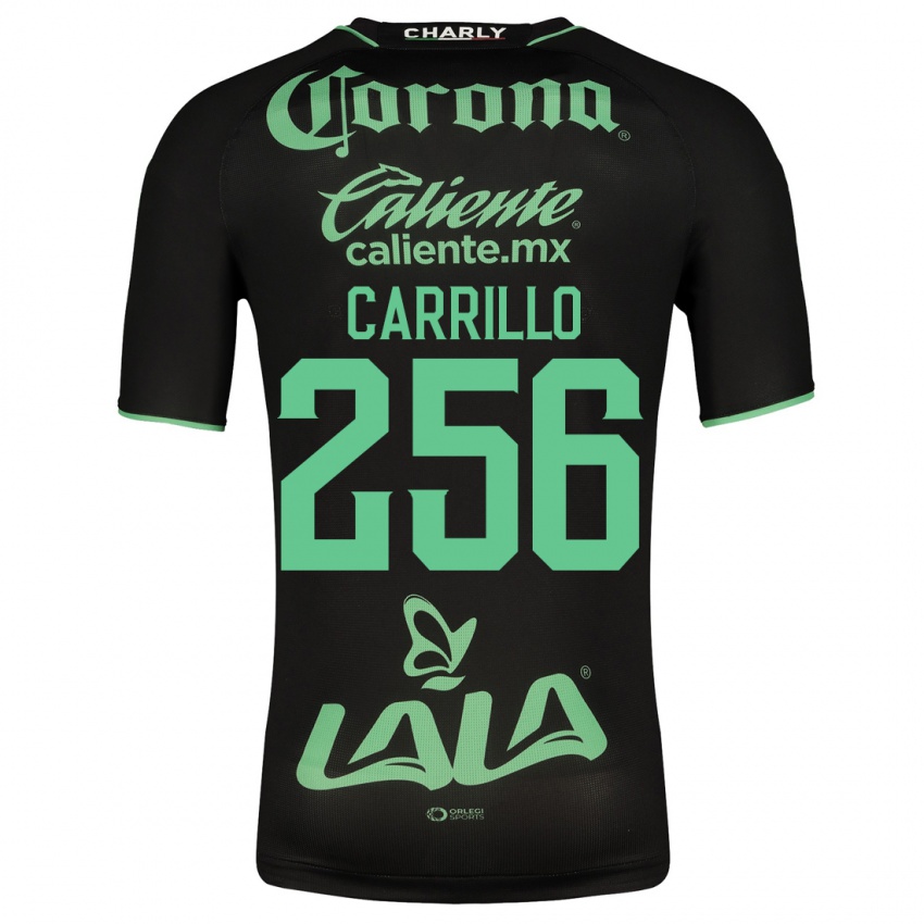 Mujer Camiseta Stéphano Carrillo #256 Negro 2ª Equipación 2023/24 La Camisa Chile