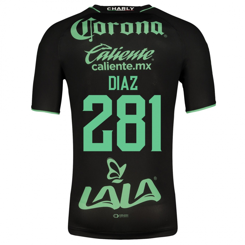 Mujer Camiseta Didier Díaz #281 Negro 2ª Equipación 2023/24 La Camisa Chile