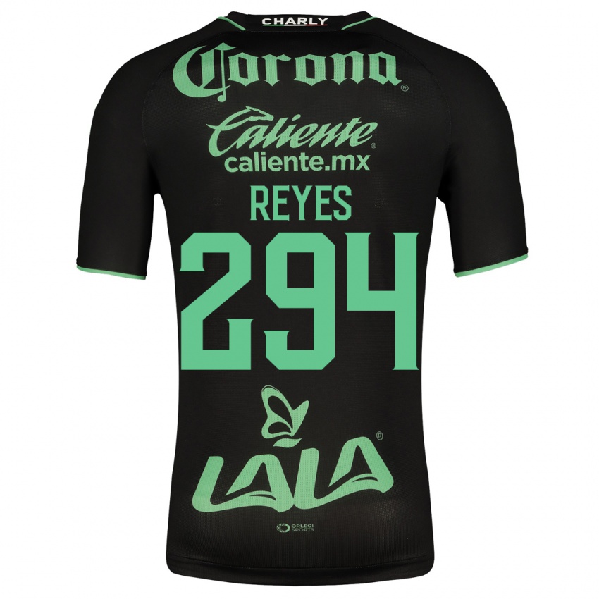 Mujer Camiseta Máximo Reyes #294 Negro 2ª Equipación 2023/24 La Camisa Chile