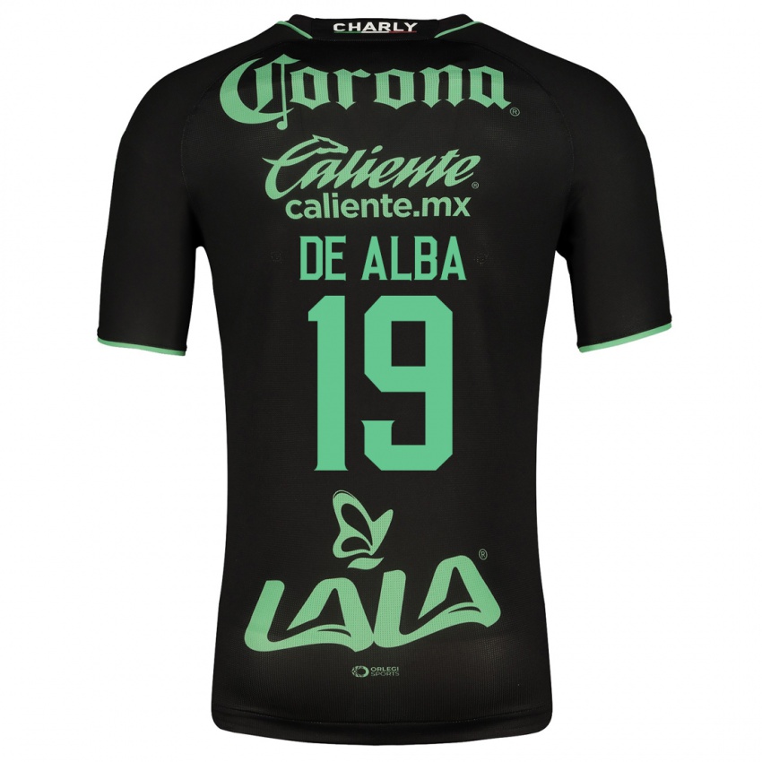 Mujer Camiseta Luisa De Alba #19 Negro 2ª Equipación 2023/24 La Camisa Chile
