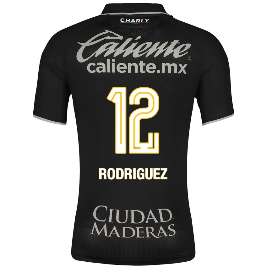 Mujer Camiseta Lixy Rodríguez #12 Negro 2ª Equipación 2023/24 La Camisa Chile