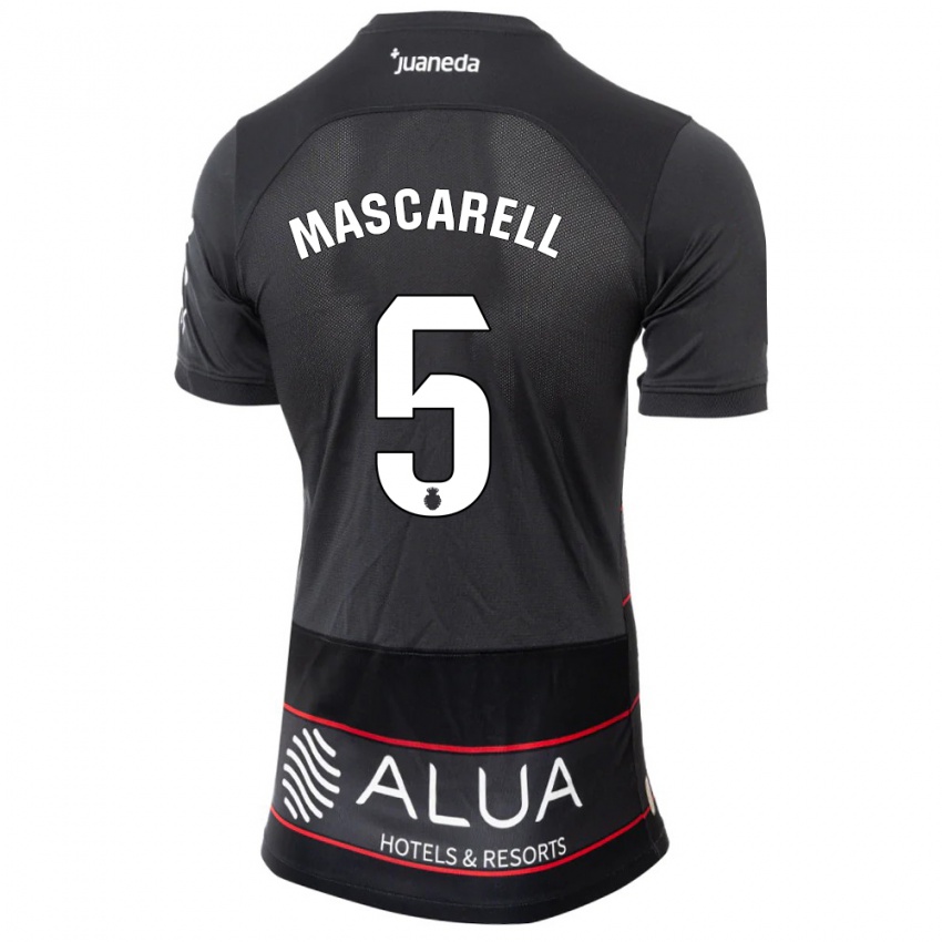 Mujer Camiseta Omar Mascarell #5 Negro 2ª Equipación 2023/24 La Camisa Chile