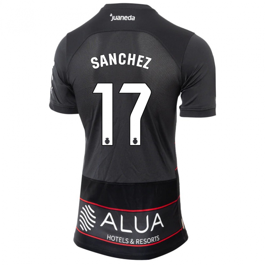 Mujer Camiseta Avelino Sánchez #17 Negro 2ª Equipación 2023/24 La Camisa Chile