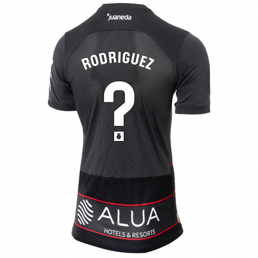 Mujer Camiseta Gabriel Rodríguez #0 Negro 2ª Equipación 2023/24 La Camisa Chile