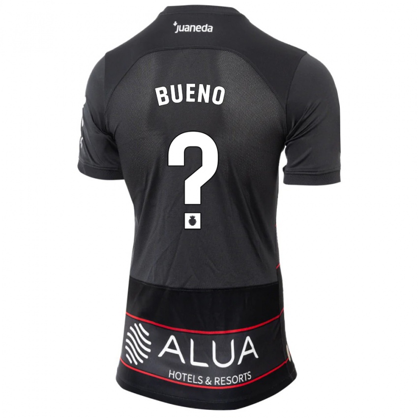 Mujer Camiseta Antonio Bueno #0 Negro 2ª Equipación 2023/24 La Camisa Chile